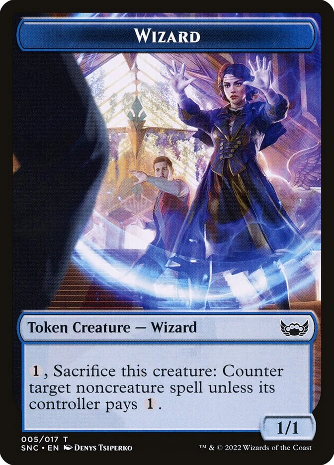 Wizard Token (Blue 1/1 Counter)