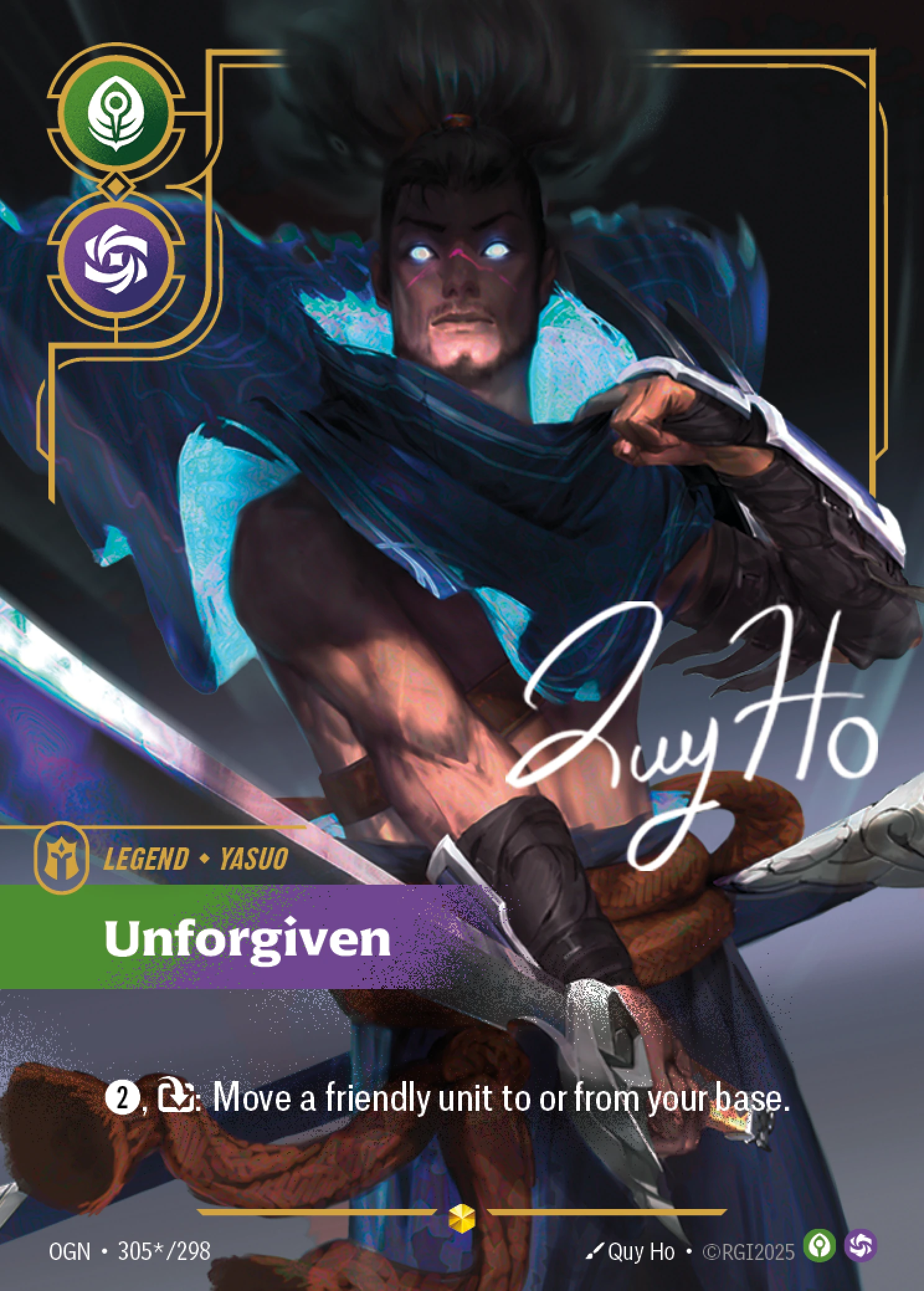 Yasuo, Unforgiven (V.3 - Signed Showcase)