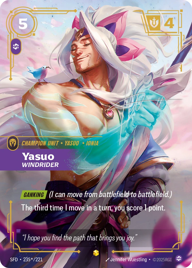 Yasuo, Windrider (V.2 - Signed Showcase)