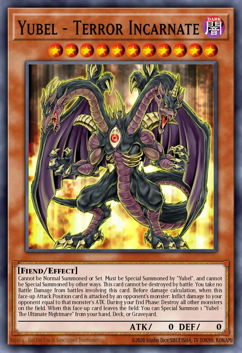 Yubel - Terror Incarnate (V.1 - Platinum Secret Rare)