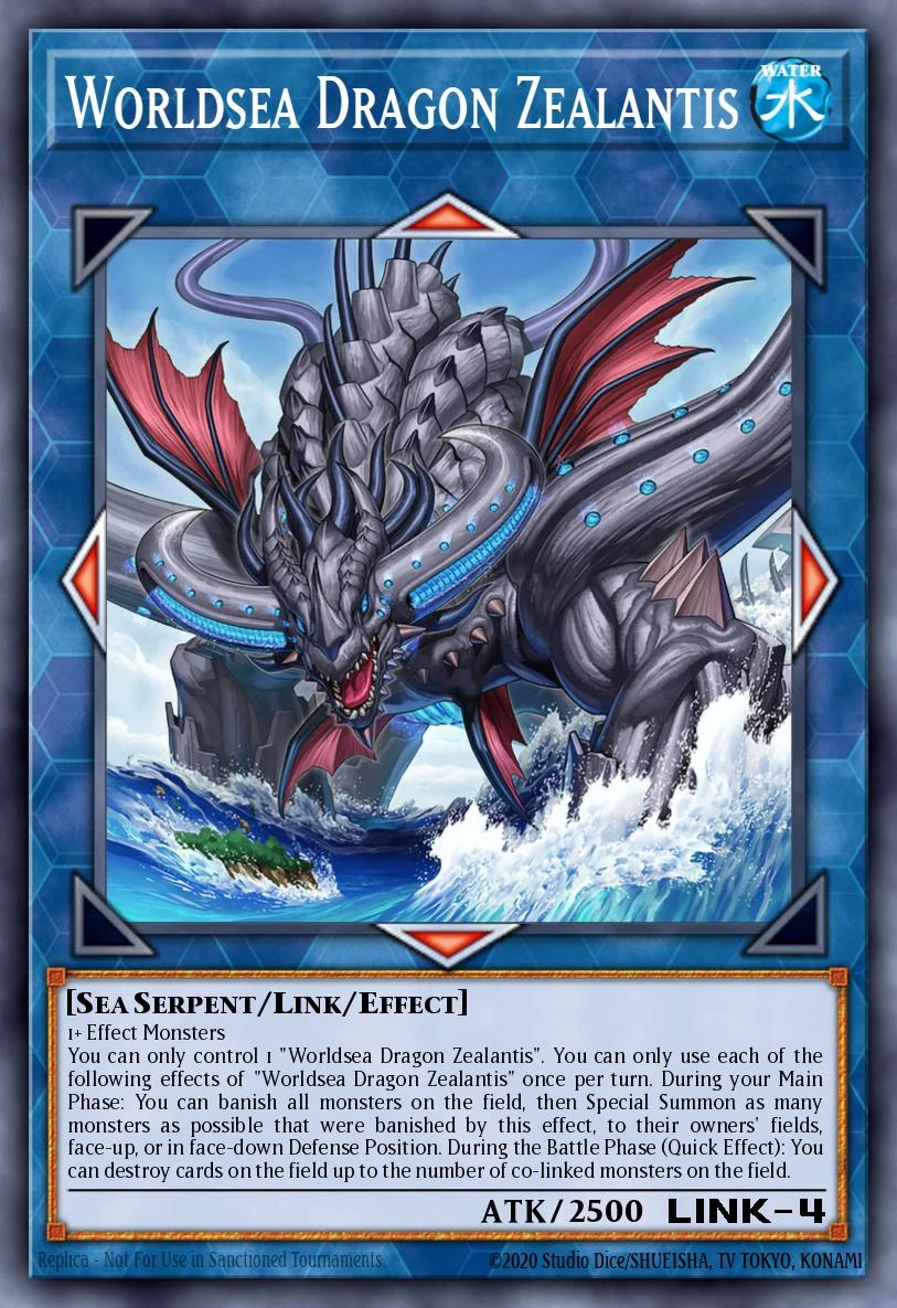 Worldsea Dragon Zealantis (V.4 - Platinum Secret Rare)