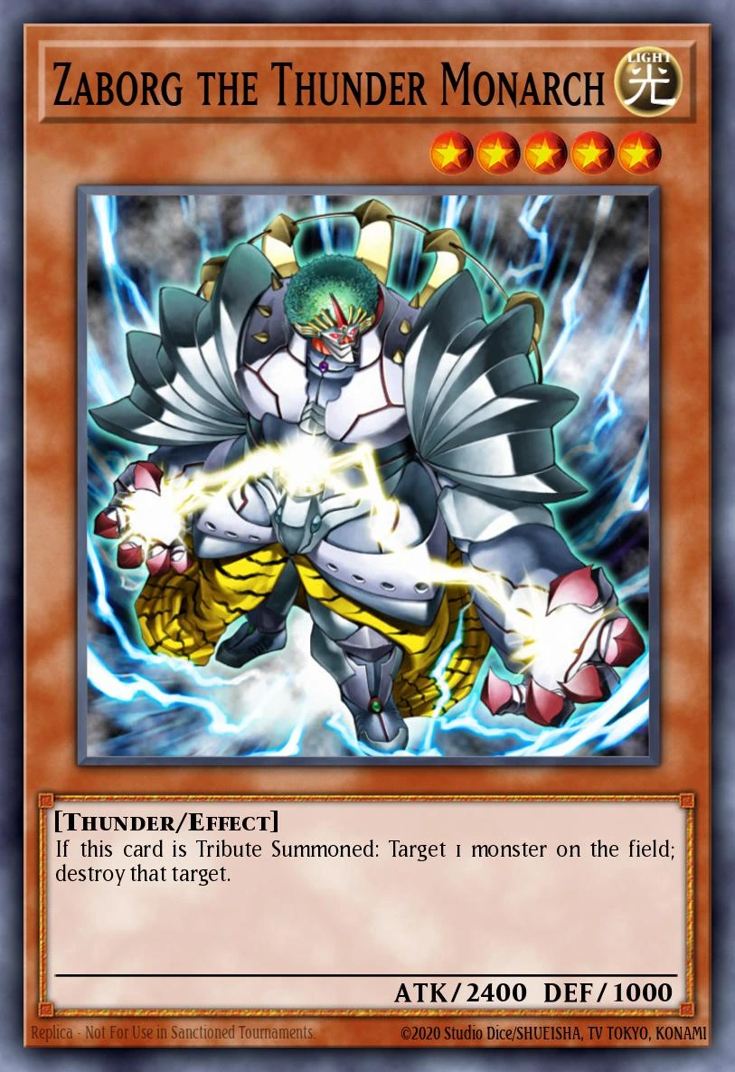 Zaborg the Thunder Monarch (V.1 - Platinum Secret Rare)