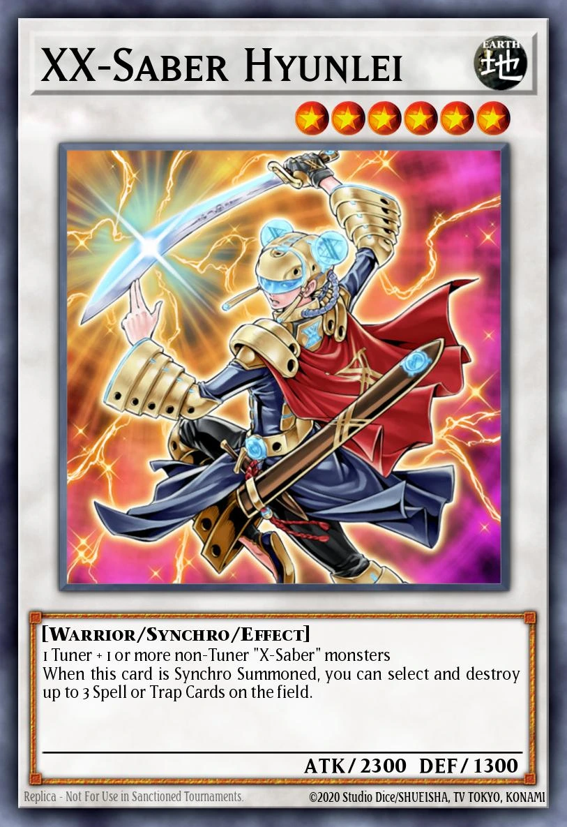 XX-Saber Hyunlei (V.1 - Platinum Secret Rare)