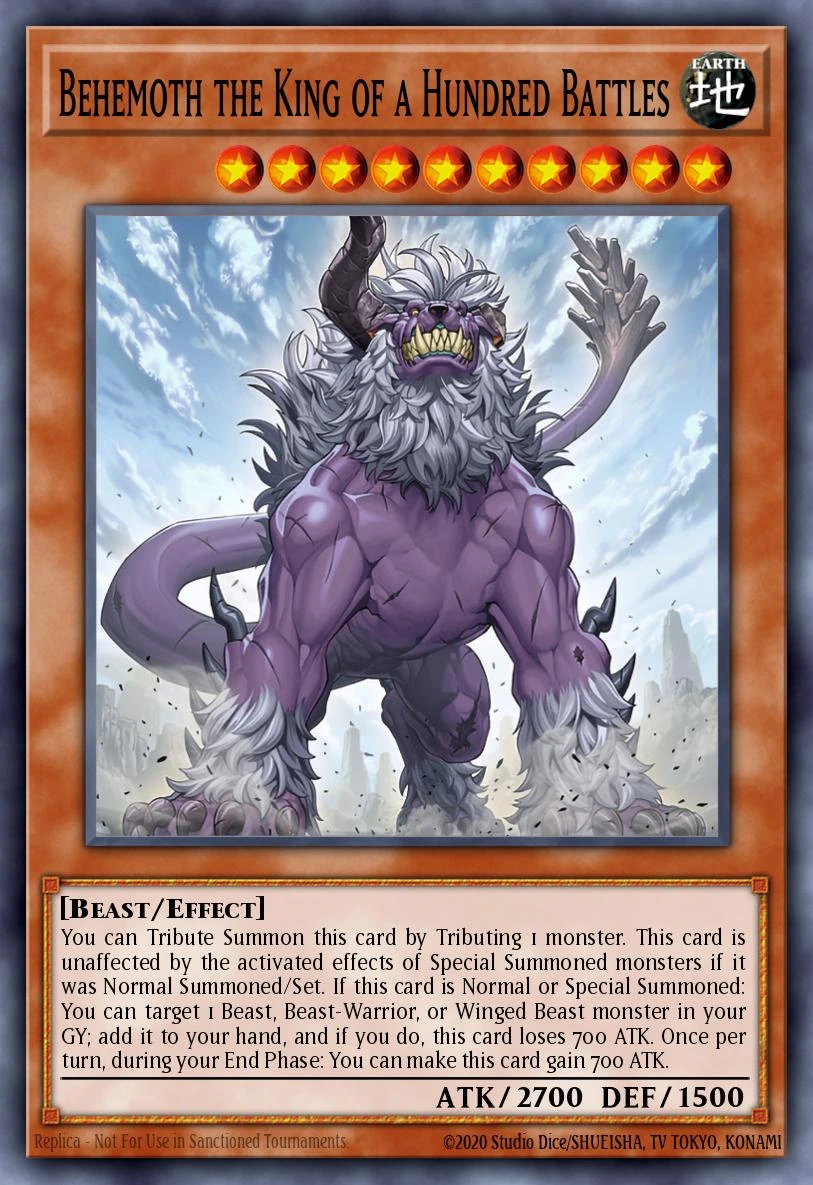 Behemoth the King of a Hundred Battles (V.2 - Super Rare)